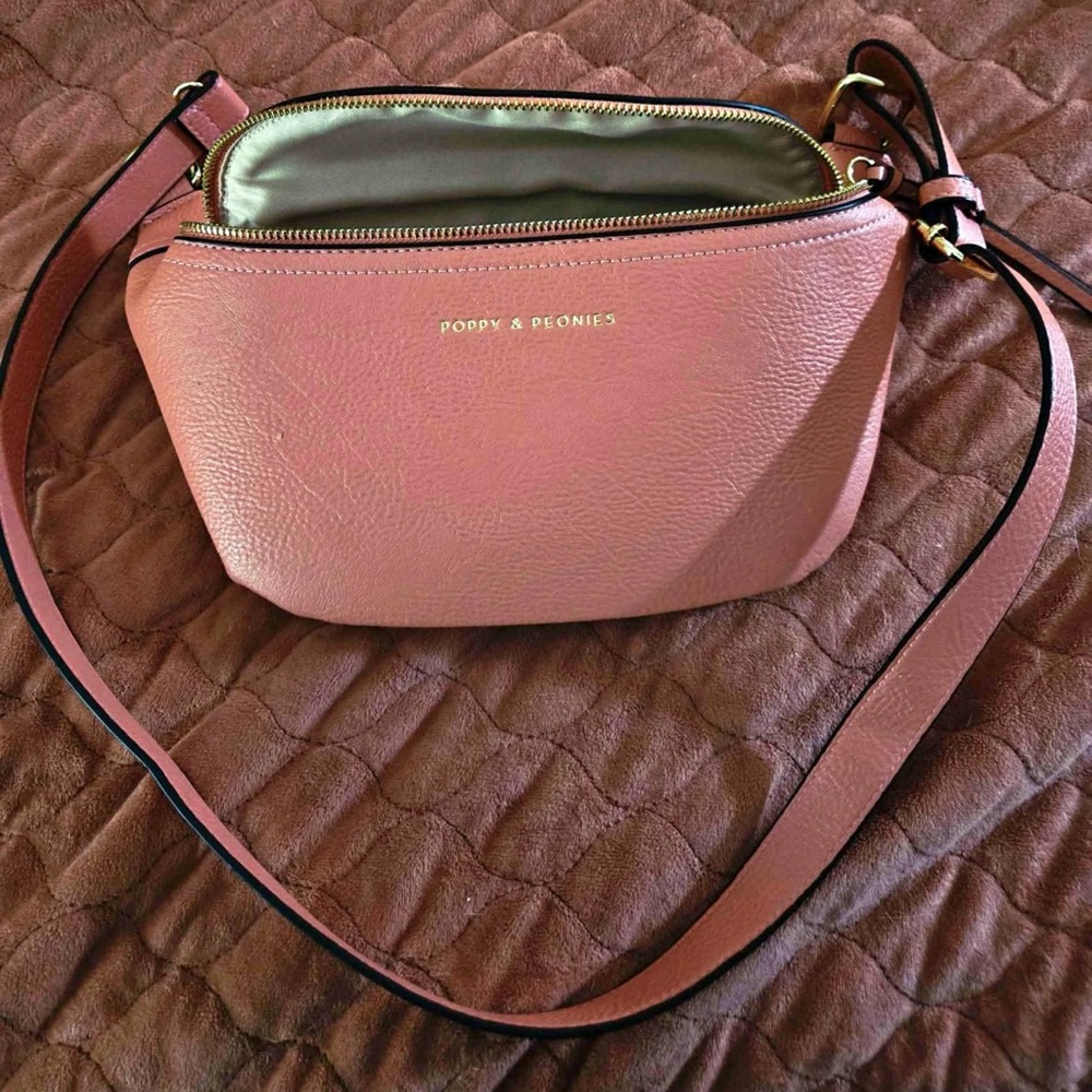 Poppy & Peonies Coral Crossbody Bag 2023